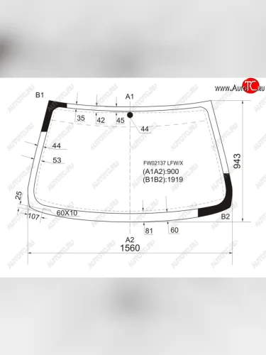 Стекло лобовое BMW X5 99-06 XYG FW02137 LFW/X