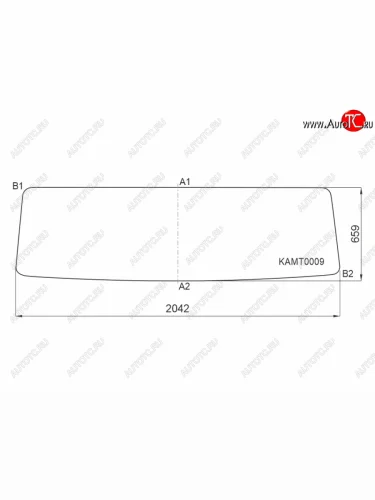 Стекло лобовое Kamaz 53205 00-  6520 03- KMK KAMT0009