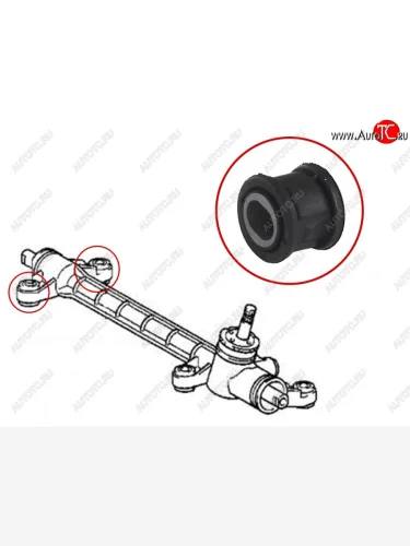 Втулка рулевой рейки Toyota Corolla (E150,E120) 00-13  Corolla Fielder (E120,E140) 00-12  Corolla SAT ST-45510-12290B1