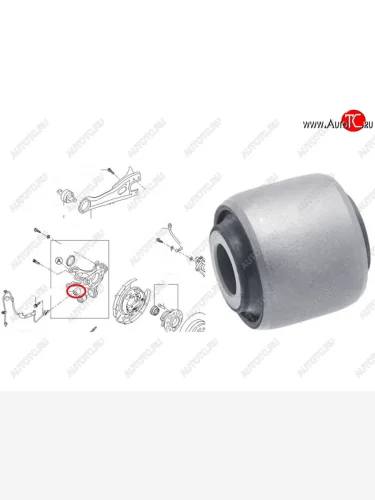 Сайлентблок Hyundai Elantra 06-12  ix35 09-15  Santa Fe 05-19  Tucson 09-15  Kia Ceed 12-18  Op SAT ST-52710-2H000