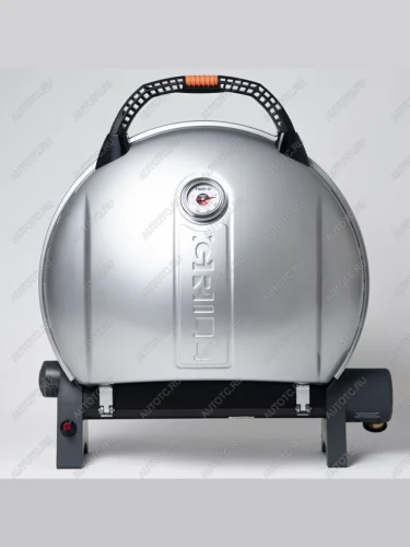 Гриль газовый O-GRILL 900МT bicolor черный-серебристый (в комплекте адаптер тип А)  900mt_silver