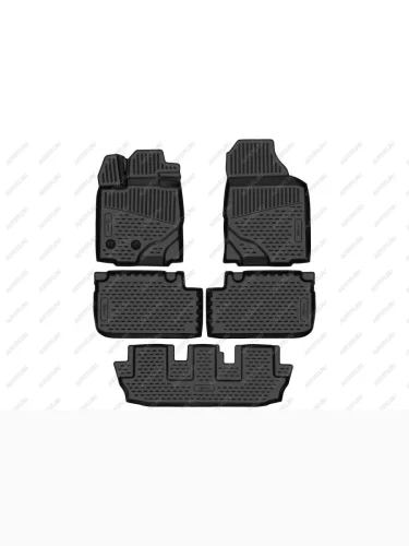 Коврики 3D в салон подходят для CHANGAN CS95 (Ir) 2019-, 5шт. (ПУ, повышенная износостойкость)  Чанган Сиэс 95 FORMAT format.3dan0618210k