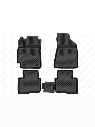 Коврики 3D в салон подходят для CHANGAN Alsvin V7 2023-, 4шт. (ПУ, повышенная износостойкость)  Чанган Алсвин В7 FORMAT format.3dan0622210k