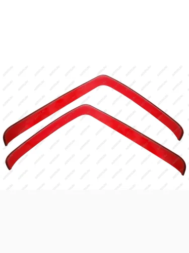 Дефлекторы окон, накладной, 2 шт. FAW J7 2023- грузовик, тягач, красный   ФАВ Джей 7 REIN reinwv1333