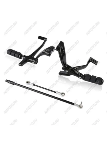 Передние подножки комплект Harley-Davidson XL883, XL1200 04-13 КитайскиеЗапчасти пм-00025603