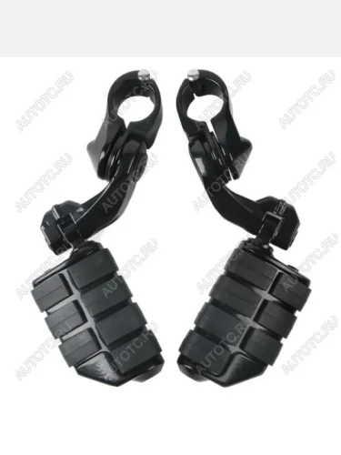 Подножки на дуги с креплением 32мм Harley-Davidson, Yamaha, Honda, Suzuki, Kawasaki Модель 2 КитайскиеЗапчасти пм-00025606