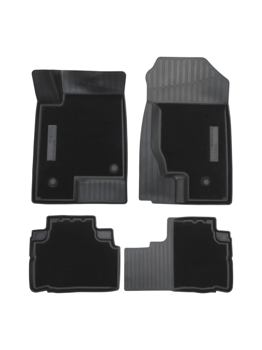 Коврики салонные комбинированные Unidec Haval M6 (2021-2025) (черные)  в Керчи Республика Крым