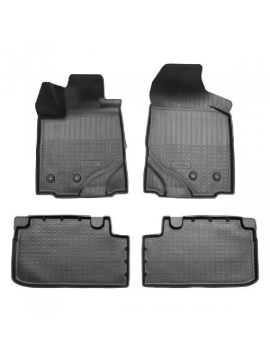 Коврики салонные (1,2 ряд) Norplast Unidec  Changan CS95 (2018-2024) (черные)  в Самаре Самарской области