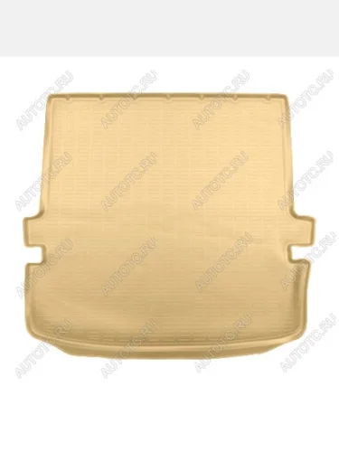 Коврик багажника (полиуретан, сложенный 3-й ряд) Norplast Unidec (бежевый) Changan CS95 рестайлинг (2018-2024)