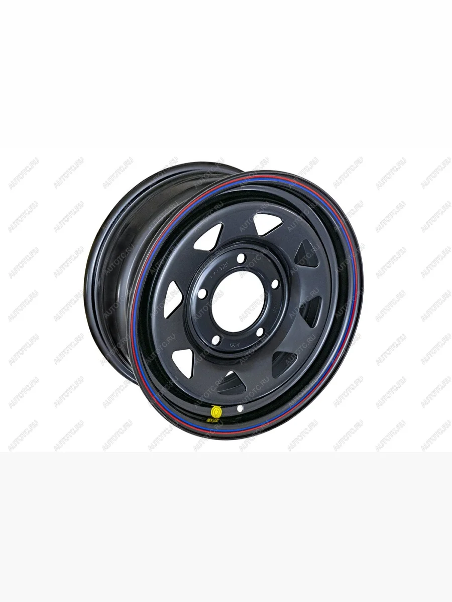 Диск усиленный ВАЗ НИВА стальной черный 5x139,7 6,5xR15 d98,5 ET+30 (треуг.) (уценка)  1565-539985bl+30a17x_u  в Воронеже Воронежской области