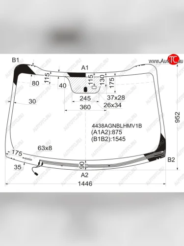 Стекло лобовое (Обогрев щеток Датчик дождя) Kia Sportage 10-16 FUYAO 4438AGNBLHMV1B