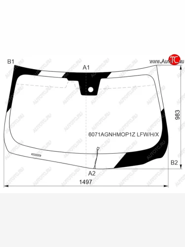 Стекло лобовое (Обогрев щеток Камера Датчик дождя) Infiniti M25 10-14  M35 10-13  M37 10-14  M4 XYG 6071AGNHMOP1Z LFW/H/X