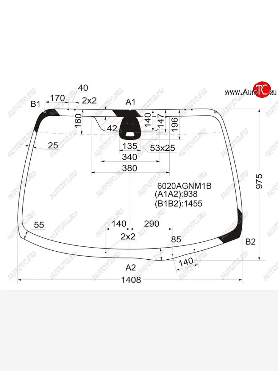 Стекло лобовое (датчик дождя) FUYAO Nissan Primera 3 P12 седан (2001-2008) (зеленое)  в Воронеже Воронежской области