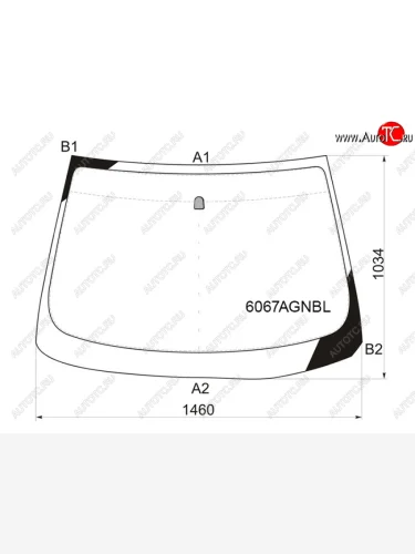 Стекло лобовое FUYAO (зеленое) Nissan Teana 2 J32 дорестайлинг (2008-2011)