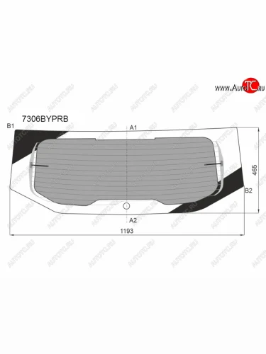 Стекло заднее (Затемненное Обогрев) Renault Duster 21-  Dacia Duster 17- SISECAM 7306BYPRB