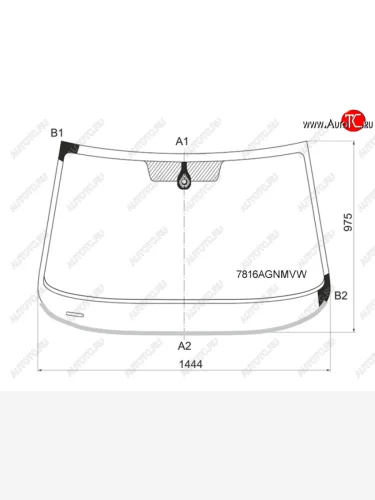 Стекло лобовое (датчик дождя, молдинг) FUYAO (зеленое) Skoda Octavia A7 дорестайлинг лифтбэк (2012-2017)
