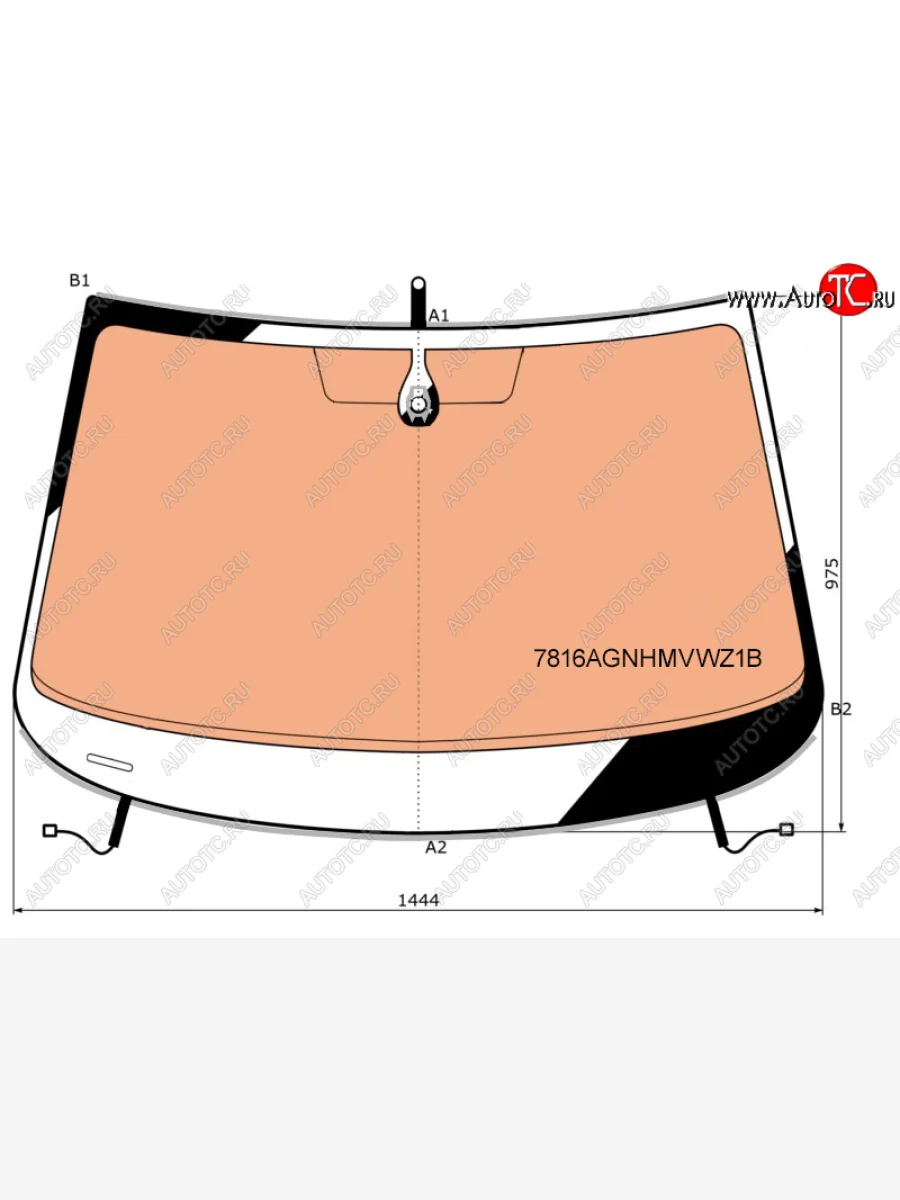 Стекло лобовое (обогрев полный, датчик дождя, молдинг) FUYAO Skoda Octavia A7 дорестайлинг универсал (2012-2017) (зеленое)  в Керчи Республика Крым