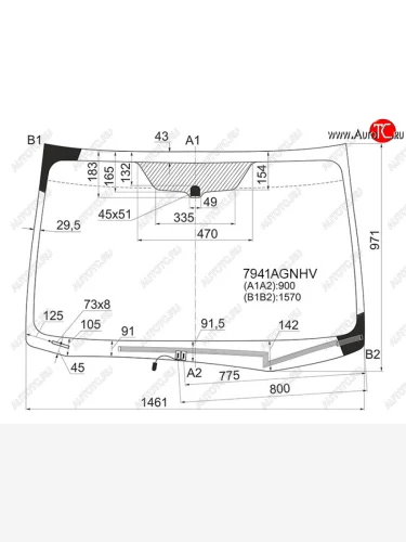 Стекло лобовое (обогрев щеток) FUYAO (зеленое) Subaru Forester  SJ (2012-2019) дорестайлинг, рестайлинг