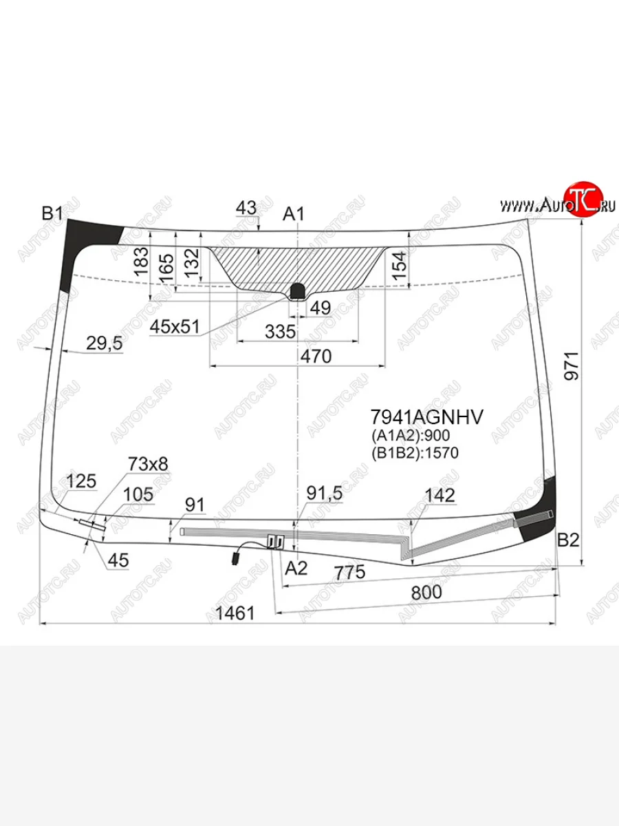 Стекло лобовое (обогрев щеток) FUYAO  Subaru Forester (2012-2019) SJ (зеленое)  в Керчи Республика Крым