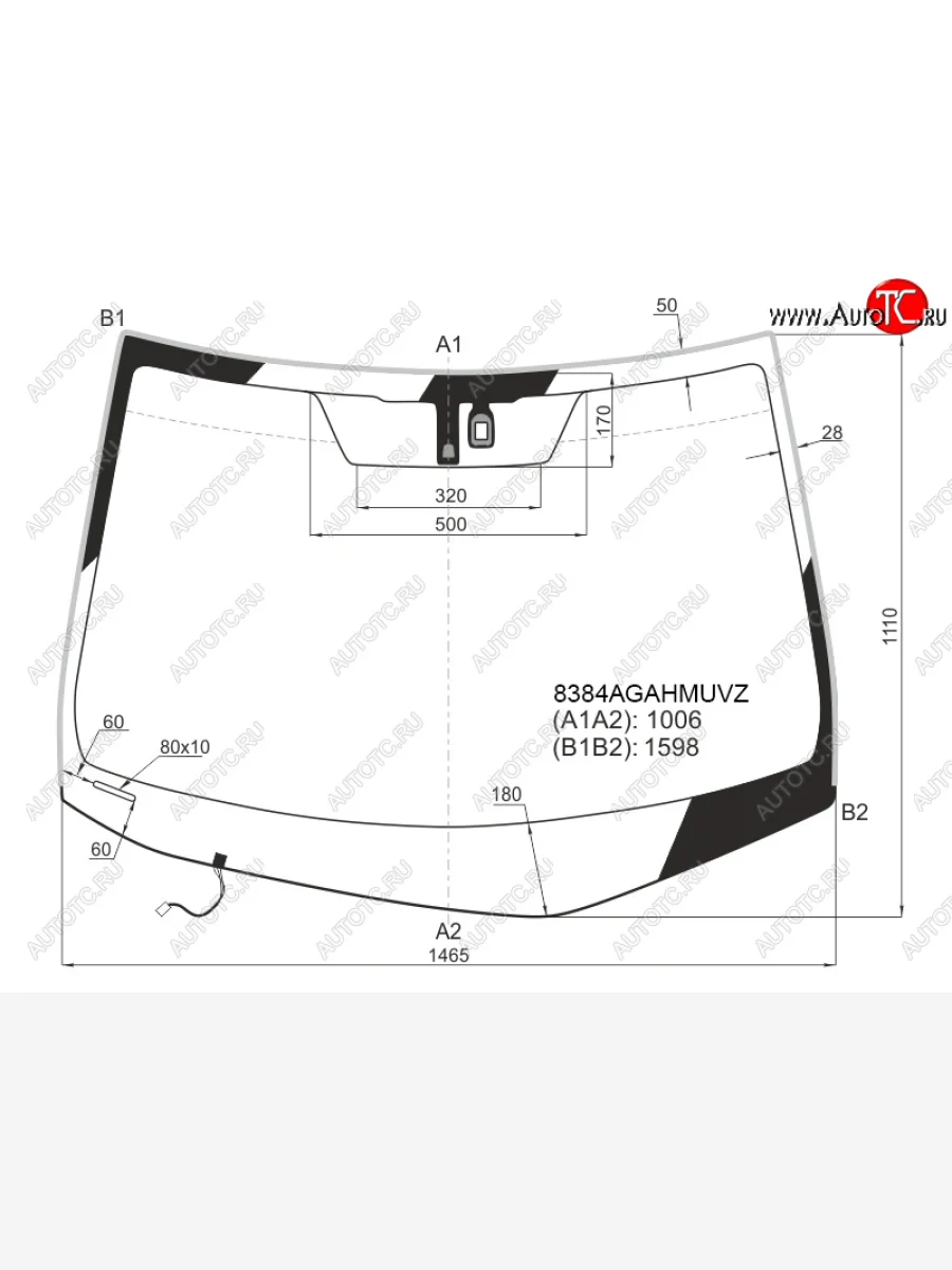 Стекло лобовое (обогрев щеток, датчик дождя, молдинг, проекция) FUYAO Lexus RX350 AL10 дорестайлинг (2008-2012) (зеленое)  в Керчи Республика Крым