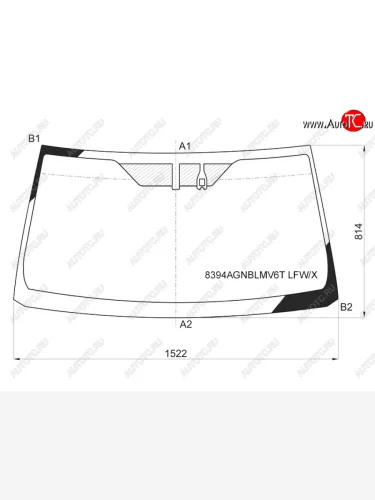 Стекло лобовое (Датчик дождя) Toyota Land Cruiser Prado (J150) 17-24 XYG 8394AGNBLMV6T LFW/X