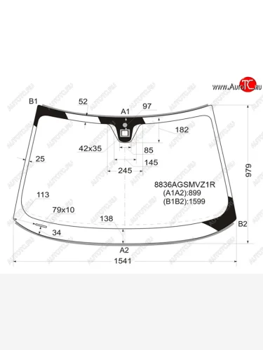 Стекло лобовое (Датчик дождя Молдинг) Volvo S80 06-16  V70 07-16  XC70 07-16 PILKINGTON 8836AGSMVZ1R