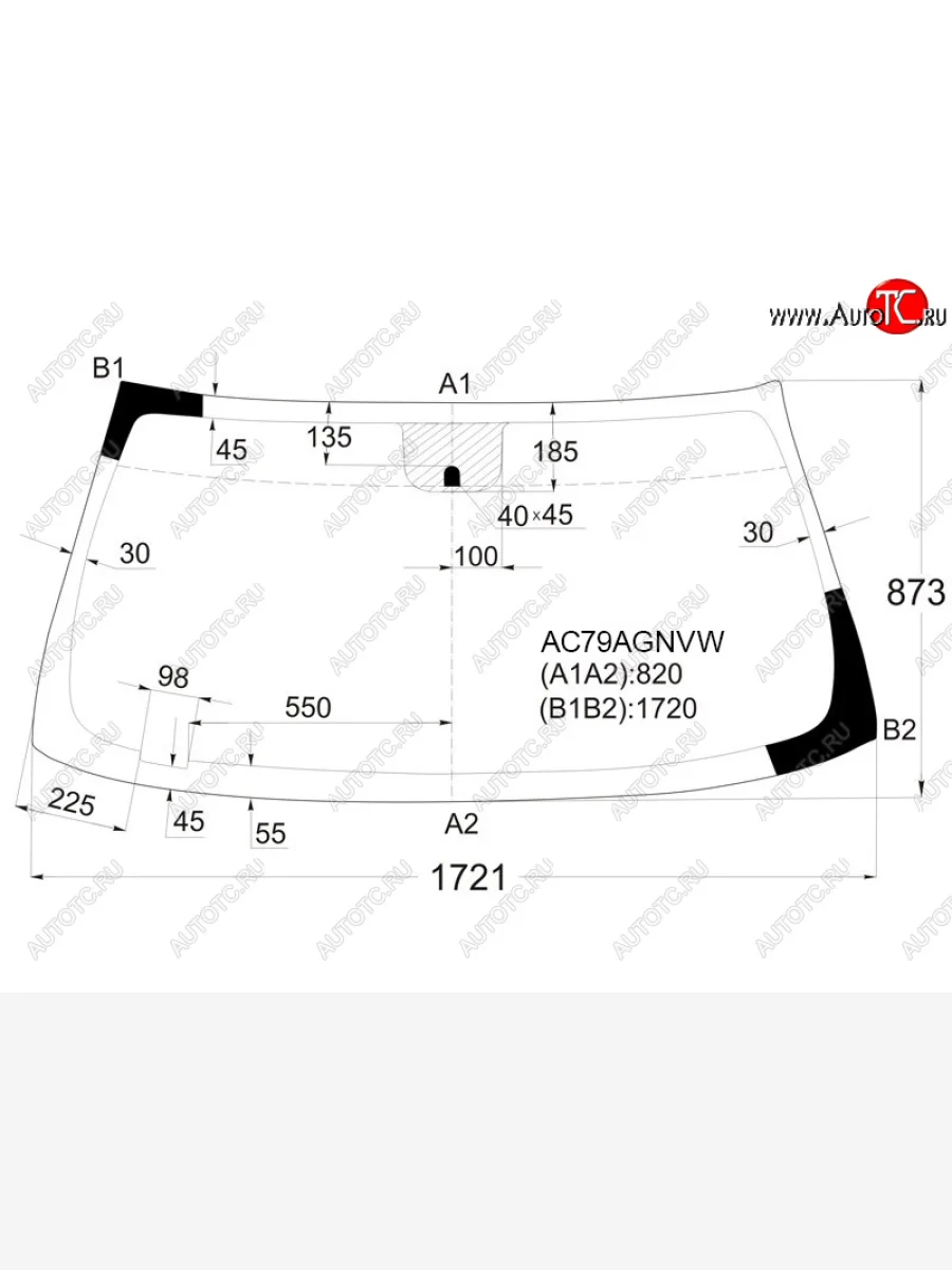 Стекло лобовое (молдинг) FUYAO Chevrolet Tahoe GMT900 5 дв. (2006-2013) (зеленое)  в Керчи Республика Крым