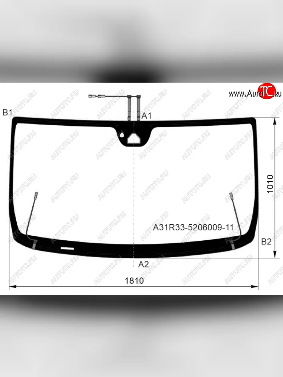 Стекло лобовое (обогрев полный, камера, датчик дождя) FUYAO  ГАЗ  ГАЗель NN ( 220,  129,220,200), Соболь NN (зеленое)  в Керчи Республика Крым