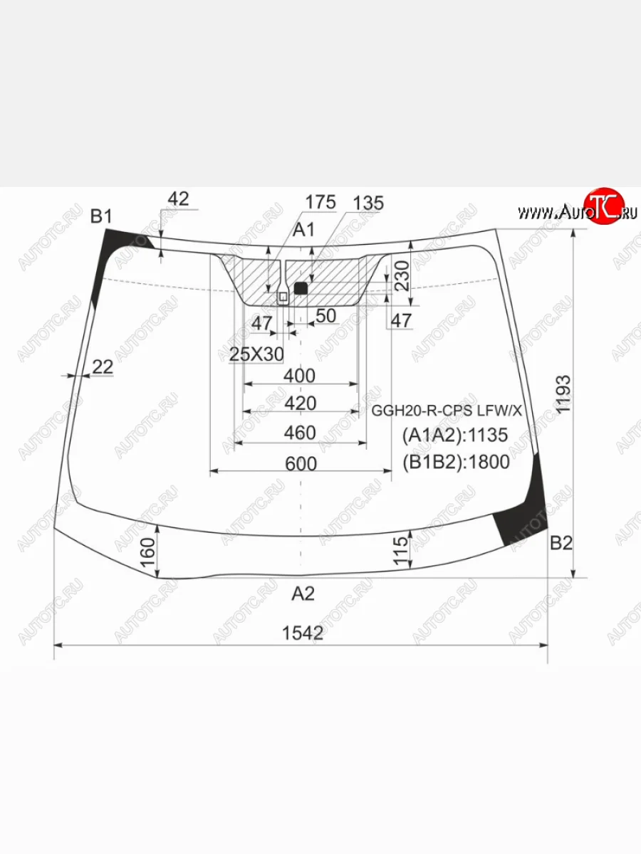 Стекло лобовое (Датчик дождя) Toyota Alphard (H20) 08-15  Vellfire 08-15 XYG GGH20-R-CPS LFW/X  в Воронеже Воронежской области