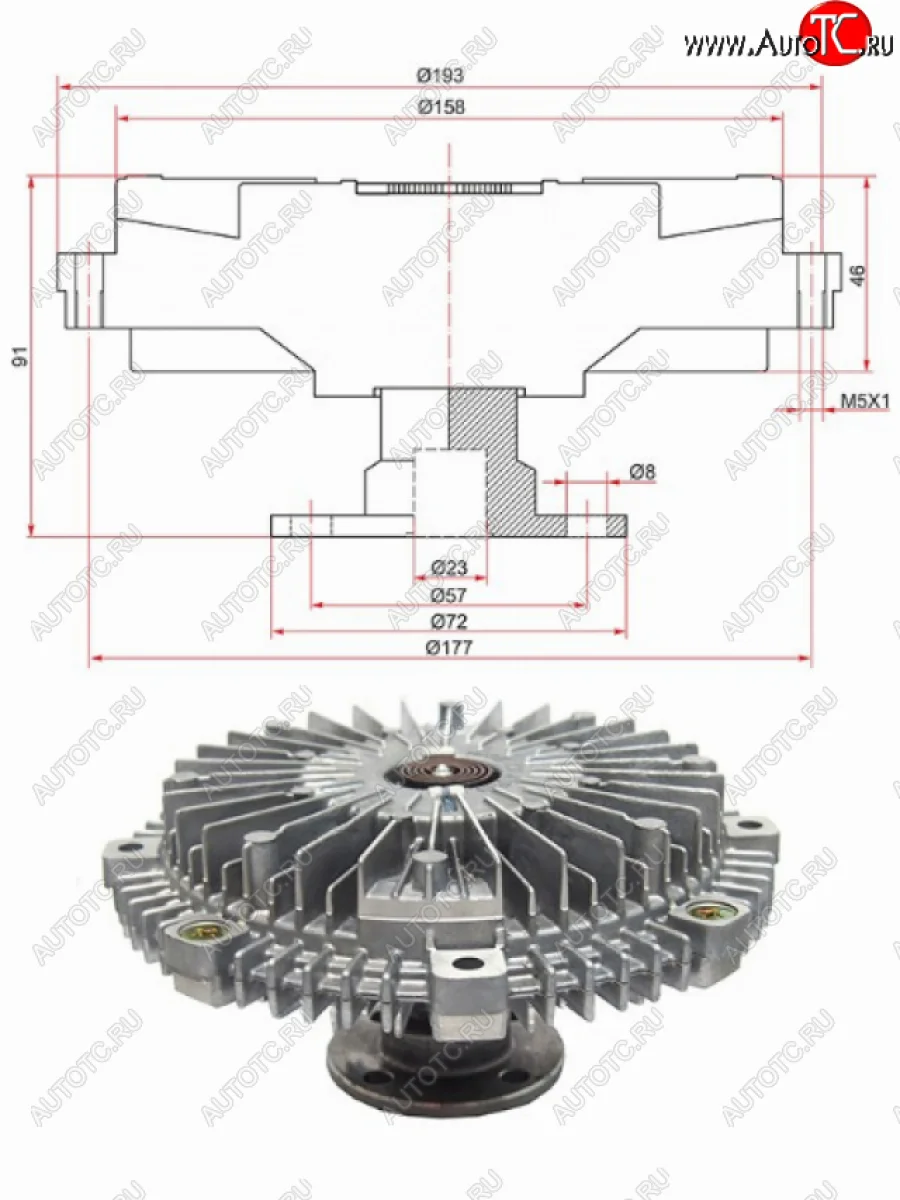Вискомуфта MITSUBISHI L200 05-PAJEROMONTERO SPORT 2.5D 08- NPW M-111F  в Самаре Самарской области
