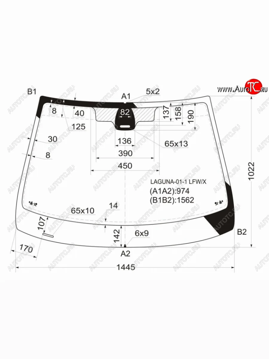 Стекло лобовое (Датчик дождя) Renault Laguna 00-05 XYG LAGUNA-01-1 LFW/X  в Керчи Республика Крым