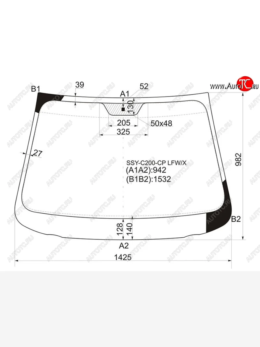 Стекло лобовое SsangYong Actyon 11-  Korando 10-17 XYG SSY-C200-CP LFW/X  в Керчи Республика Крым