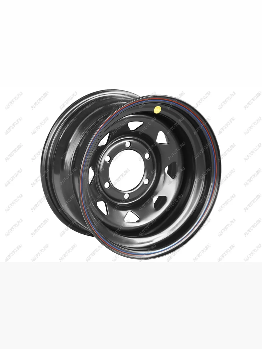 Диск усиленный Тойота Ниссан стальной черный 6x139,7 8xR15 d110 ET-19 (треуг. мелкий) (уценка)  1580-63910bl-19a17_u1  в Воронеже Воронежской области