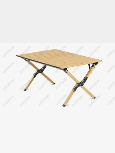 Стол туристический Naturehike складной, 86х60х44 см, с Х-образными ножками, бежевый  cnk2300ju010-mwd