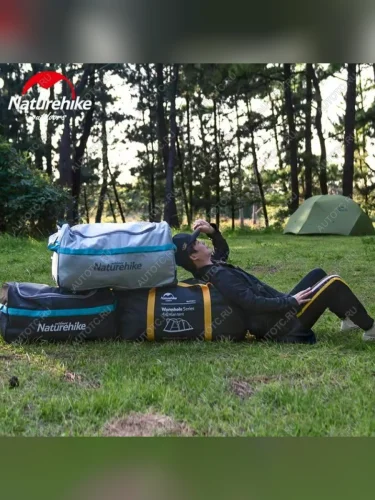 Сумка дорожная Naturehike А027, с колесами,110 л., черная  nh18x027-l-lb