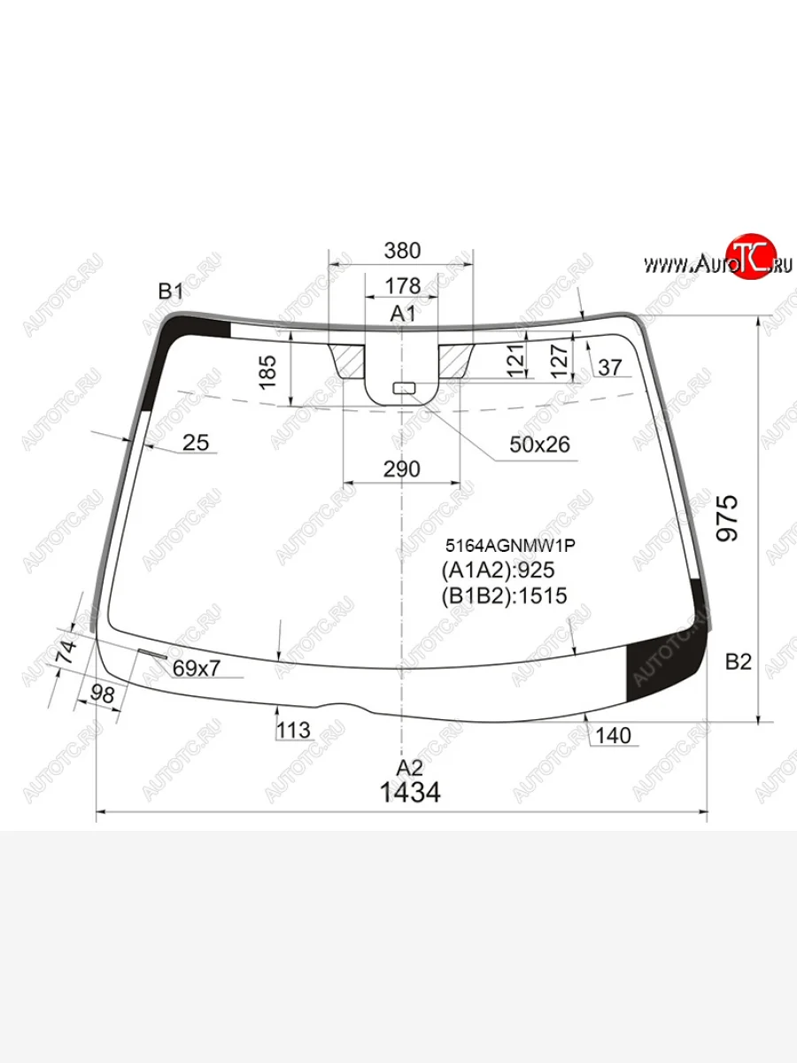 Стекло лобовое (Датчик дождя Молдинг) Mazda 6 02-08 FUYAO 5164AGNMW1P  в Воронеже Воронежской области