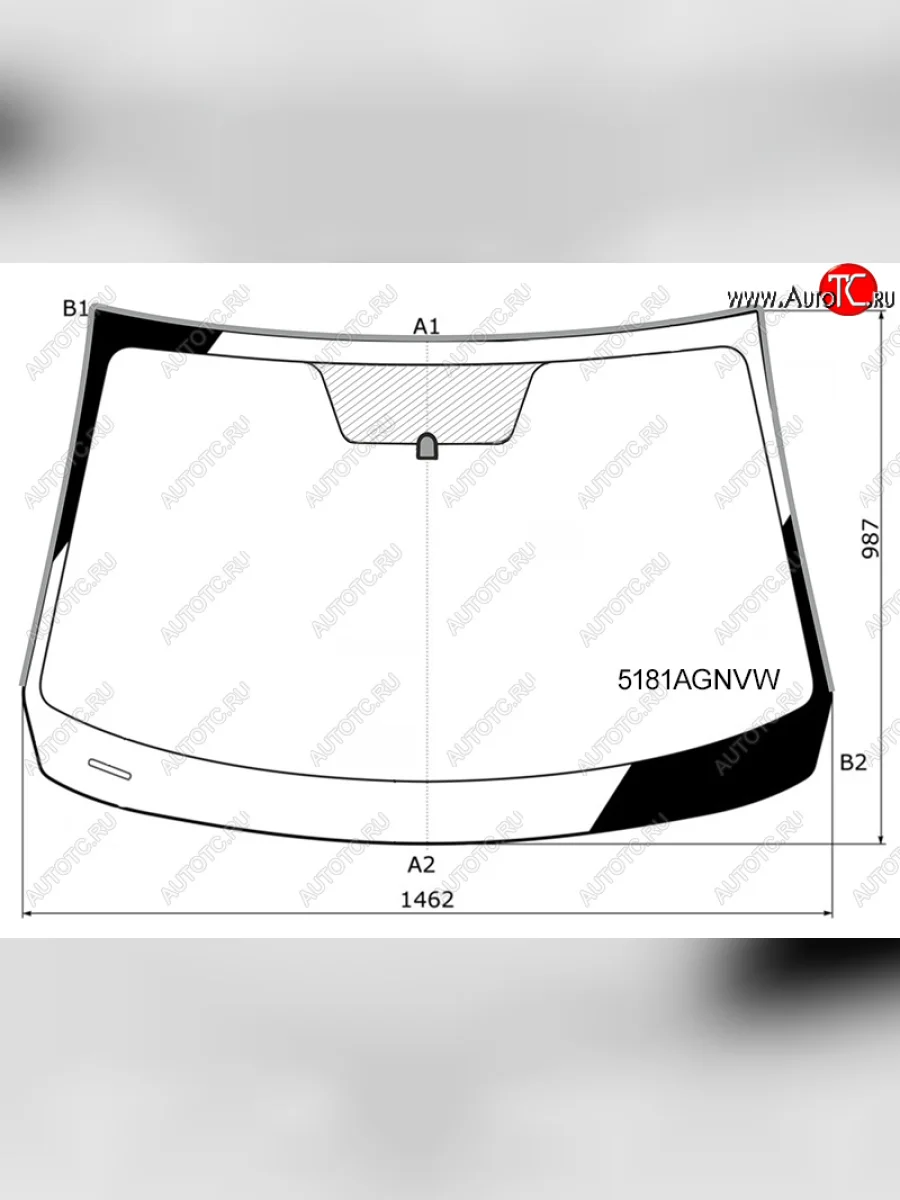 Стекло лобовое (молдинг) FUYAO Mazda 3/Axela BM дорестайлинг седан (2013-2016) (зеленое)  в Керчи Республика Крым
