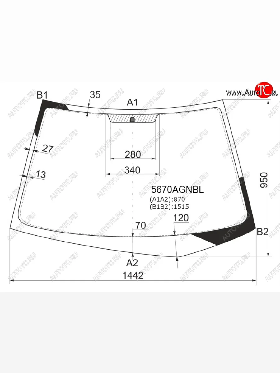 Стекло лобовое FUYAO Mitsubishi Lancer 9 CS универсал 1-ый рестайлинг (2003-2005) (зеленое)  в Керчи Республика Крым
