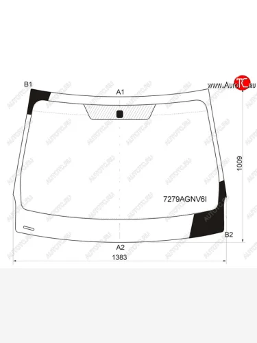 Стекло лобовое FUYAO (зеленое) Renault Fluence дорестайлинг (2010-2012)