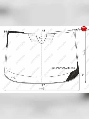 Стекло лобовое (Камера Датчик дождя Молдинг) Volkswagen ID.4 20-  ID.5 21- XYG 8658AGNCMVZ LFW/X