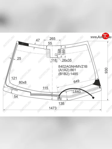 Стекло лобовое (обогрев щеток, датчик дождя, молдинг) FUYAO Lexus CT200h A10 дорестайлинг (2011-2013) (зеленое)