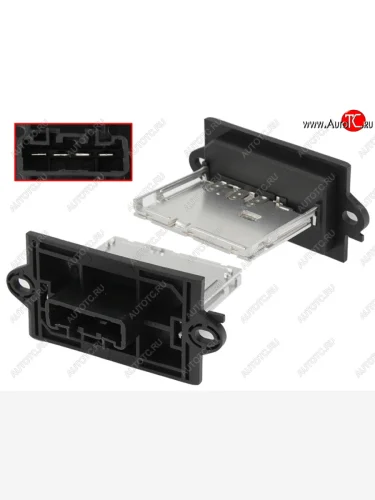 Резистор мотора отопителя NISSAN MICRA 03-10NOTE 06-12 (manual AC) SAT ST-495-0009