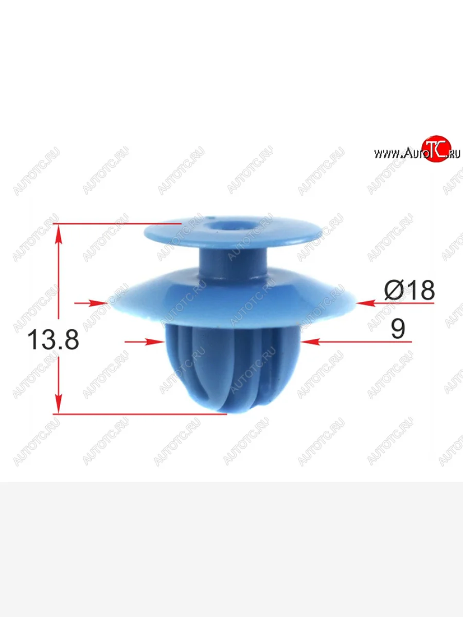 Клипса обшивки двери MITSUBISHI (1 шт.) SAT ST-KJ-2466  в Самаре Самарской области