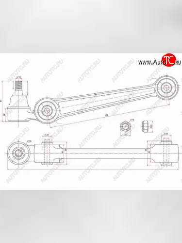 Рычаг нижний прямой с шаров. MITSUBISHI ECLIPSEGALANTETERNAEMERAUDELEGNUM 92-04 LH=RH SAT ST-MR325576
