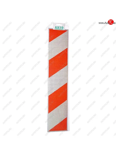 Наклейка виниловая светоотражающая Зебра кубики 10х50см серебро комплект (2шт.) AUTOSTICKERS AUTOSTICKERS 00519