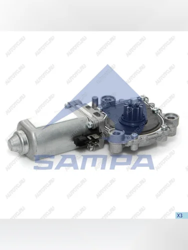 Мотор-редуктор стеклоподъемника SCANIA VOLVO левый SAMPA SAMPA 034.156