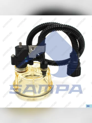 Стакан VOLVO FH,FM фильтра топливного водосборный (с авт.сбросом воды) SAMPA SAMPA 034.303