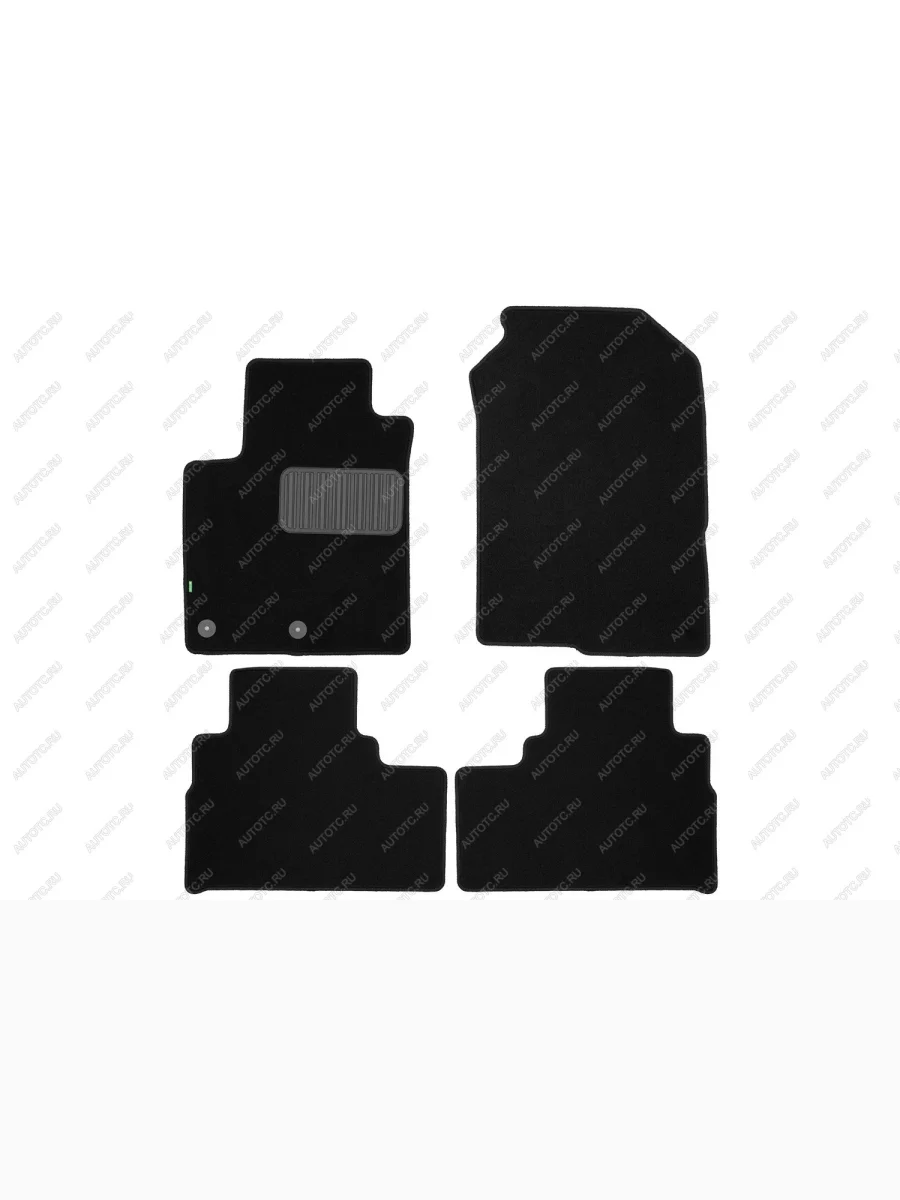 Коврики в салон (текстиль)( мест) Klever Standard Jetour X70 Plus (2023-2025) (черные)  с доставкой в г. Керчь