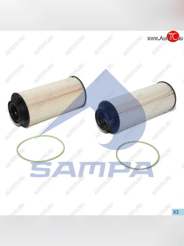 Фильтр топливный SCANIA P,R series дв.DC9,DC13XPI комплект (2шт.) SAMPA SAMPA 040.665-01