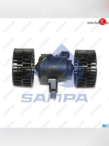 Мотор отопителя SCANIA 4 series (95-) в сборе с крыльчаткой SAMPA SAMPA 042.206